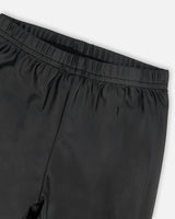 Shiny Stretch Jersey Leggings Black | Deux par Deux | Jenni Kidz