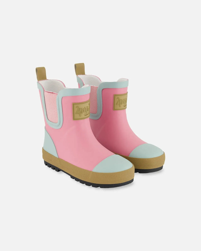 Short Rain Boots Pink | Deux par Deux | Jenni Kidz