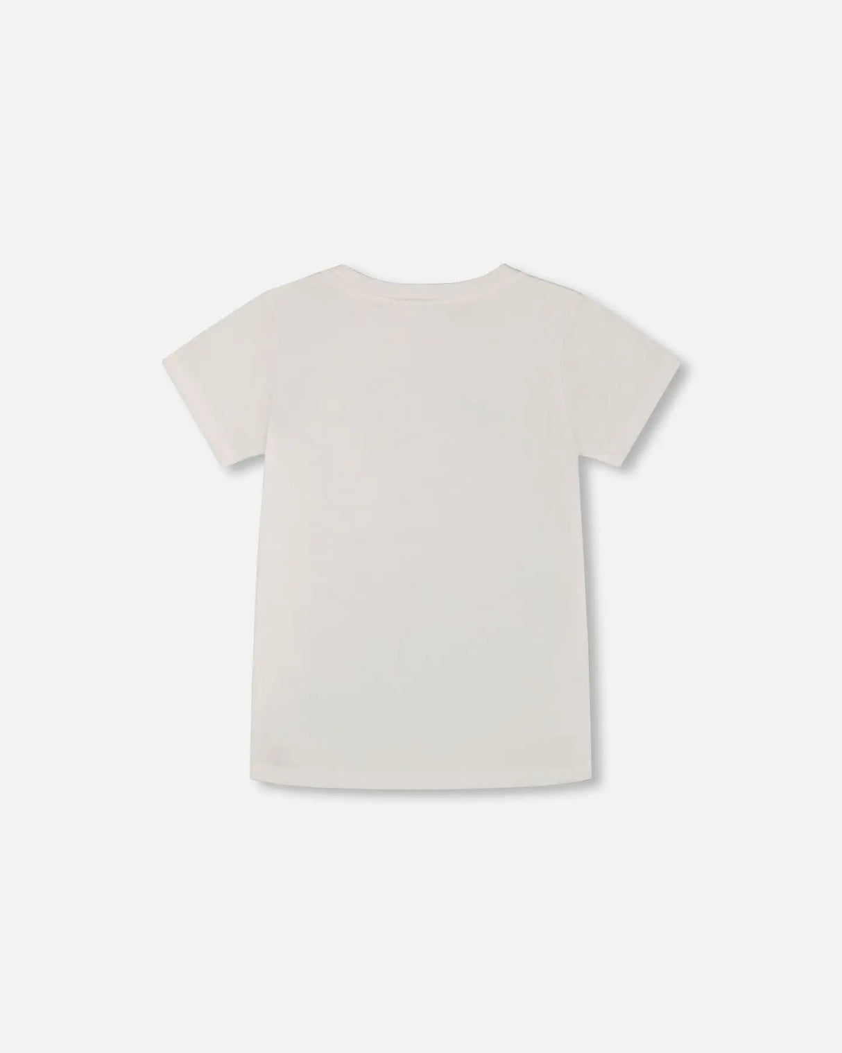 Short Sleeve Tee With Pocket White | Deux par Deux | Jenni Kidz