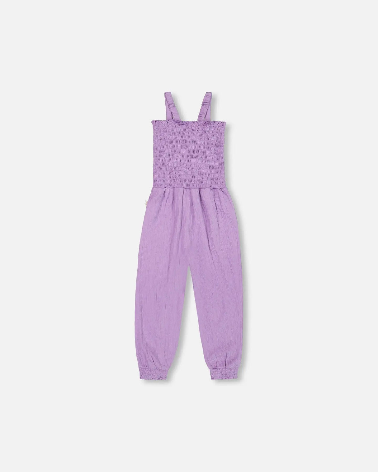 Sleeveless Crinkle Jumpsuit Lavender | Deux par Deux | Jenni Kidz