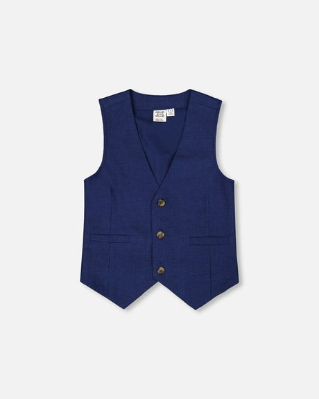 Sleeveless Vest Navy Blue | Deux par Deux | Jenni Kidz