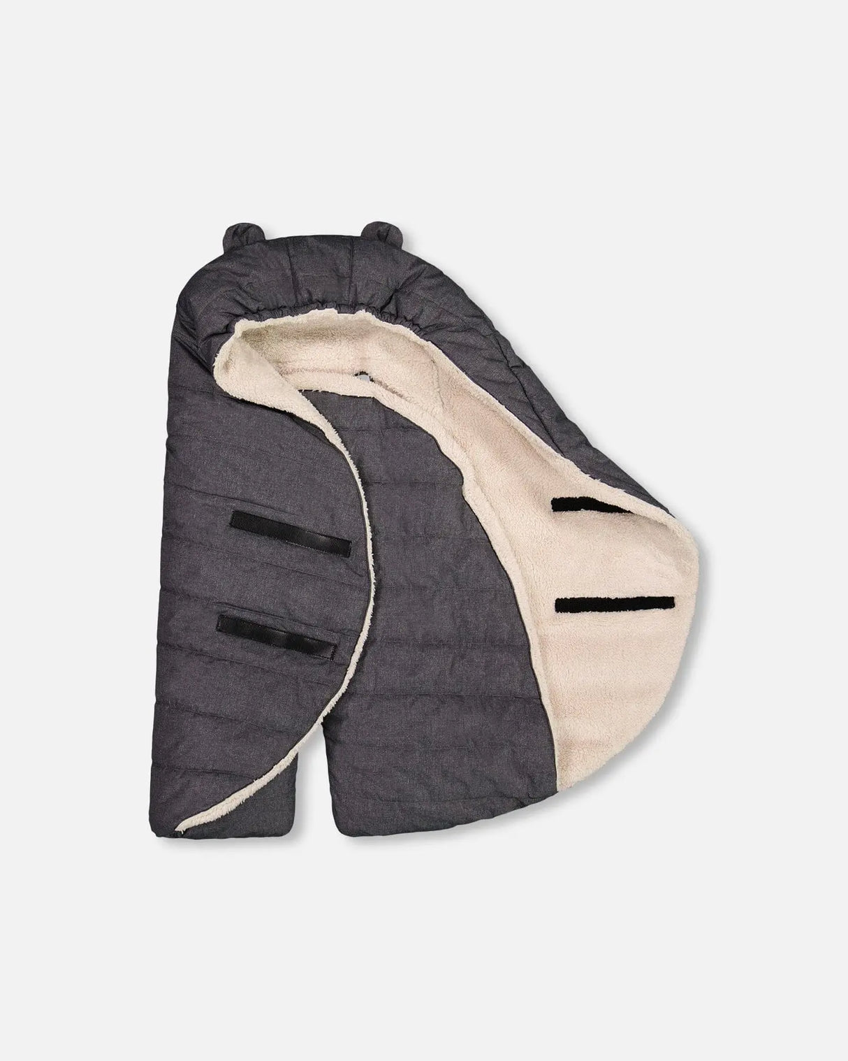 Snuggly Wrap Textured Gray For Car Seat And Stroller | Deux par Deux | Jenni Kidz