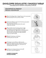 Snugly Baby Wrap Designed For Car Seat And Stroller Black | Deux par Deux | Jenni Kidz