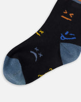 Socks Black Face Print | Deux par Deux | Jenni Kidz