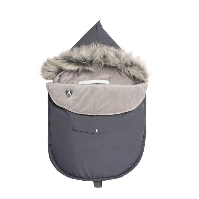 Solid Baby Pouch Grey | Deux par Deux | Jenni Kidz