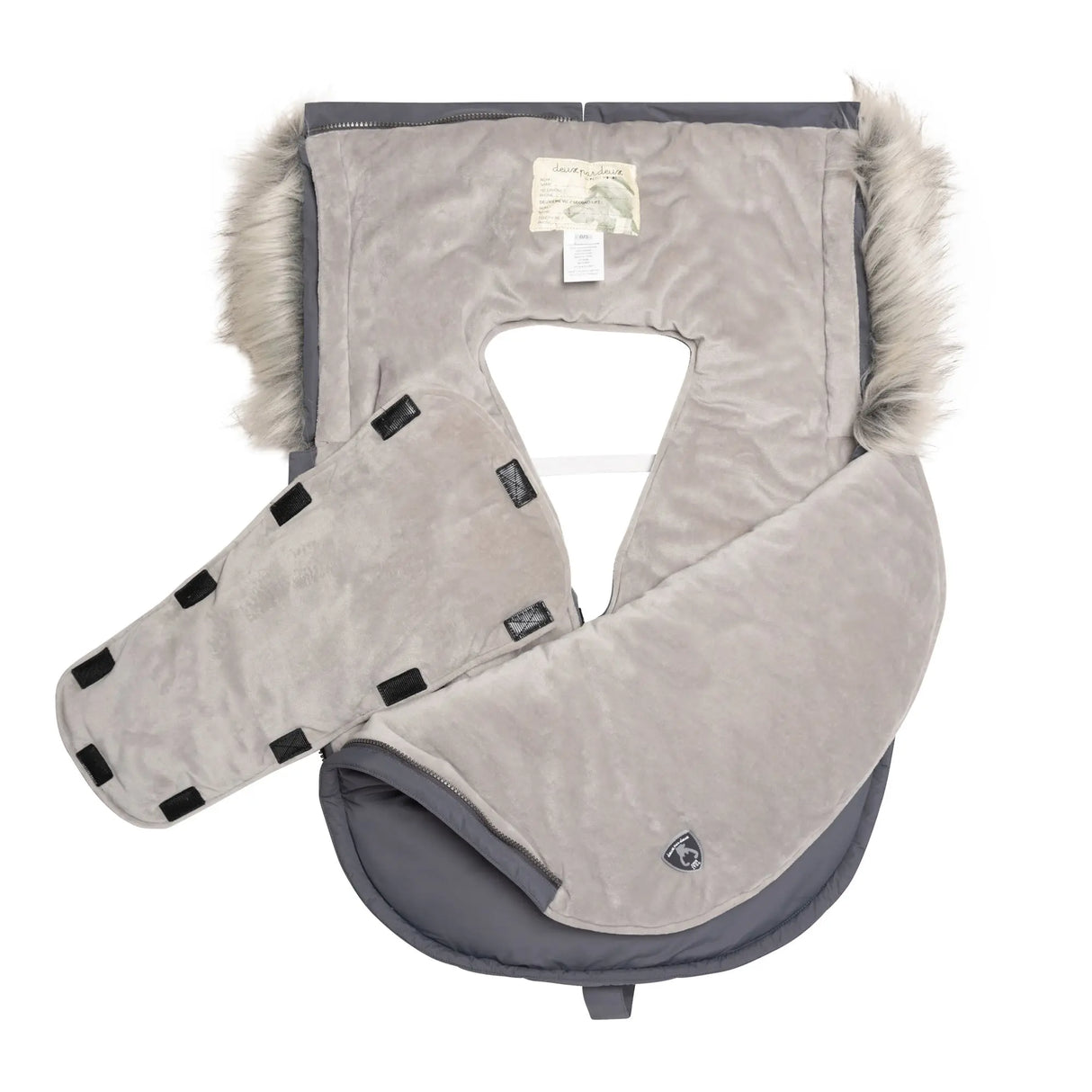 Solid Baby Pouch Grey | Deux par Deux | Jenni Kidz