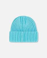 Solid Knit Hat Turquoise | Deux par Deux | Jenni Kidz