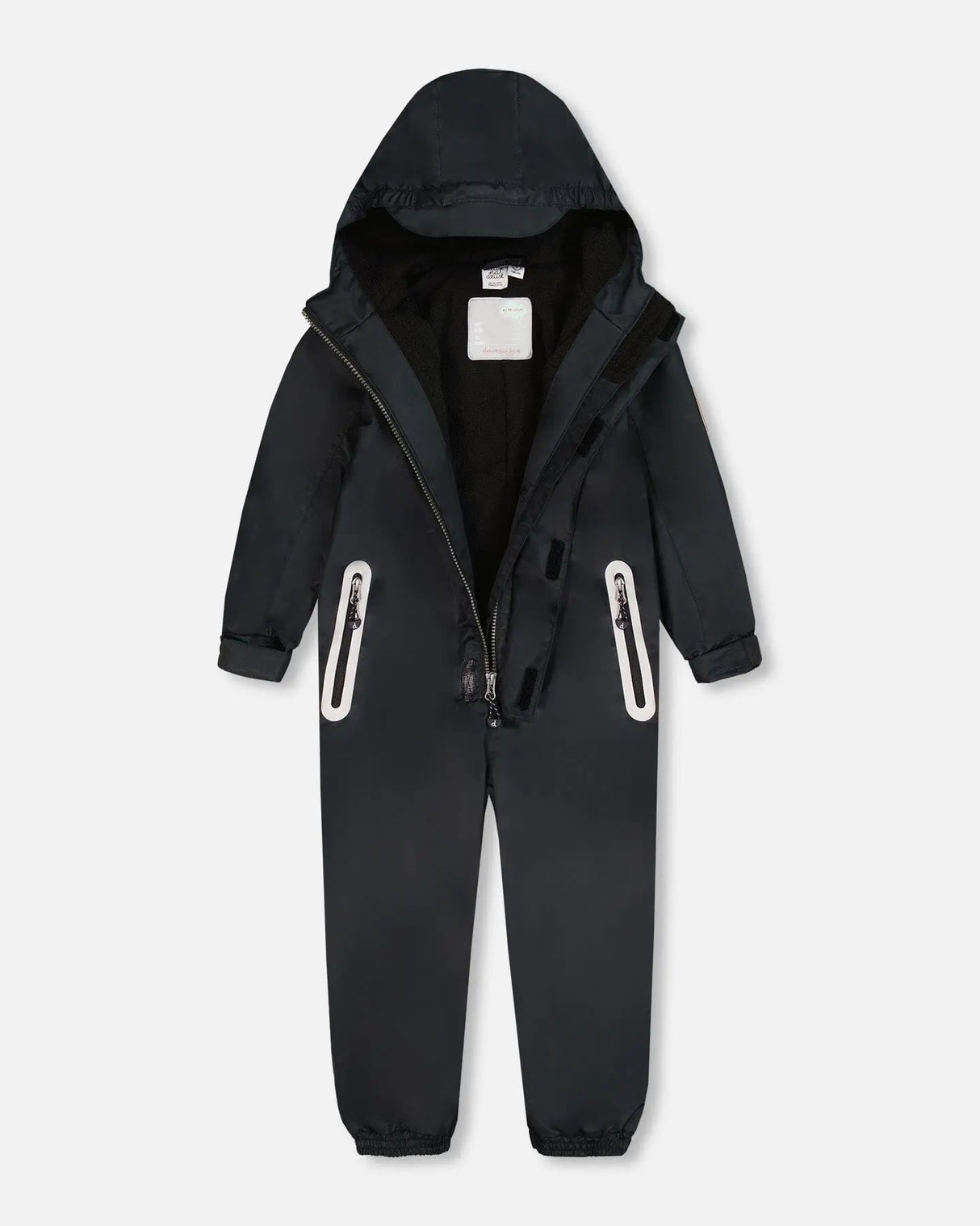 Solid Mid-Season One-Piece Outerwear Black | Deux par Deux | Jenni Kidz