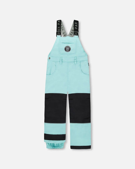 Solid Play Overall Snow Bib Turquoise Blue | Deux par Deux | Jenni Kidz