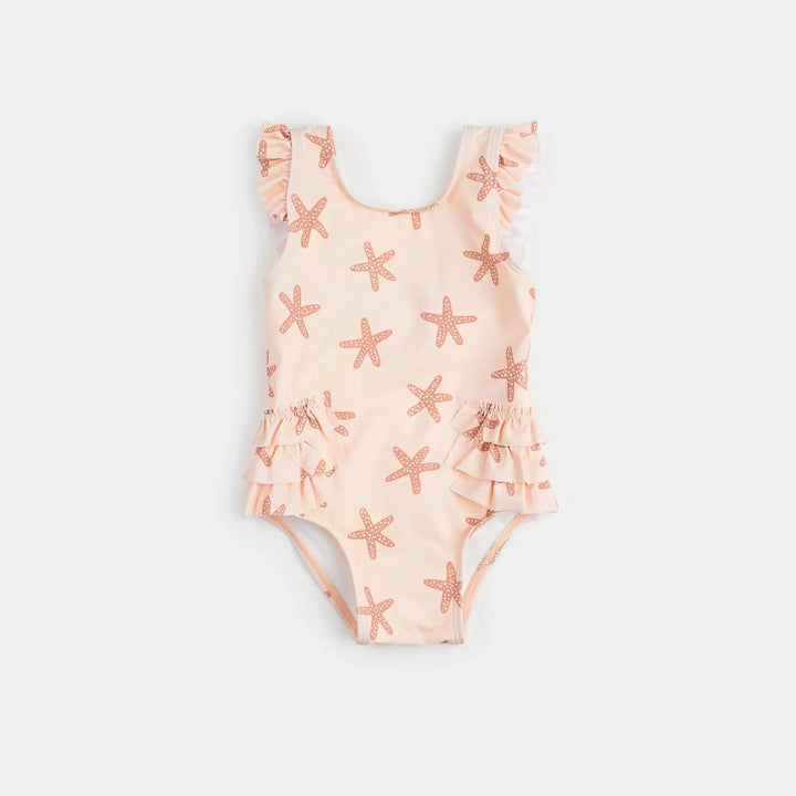 Starfish Print On Rose One-Piece Swimsuit | Petit Lem