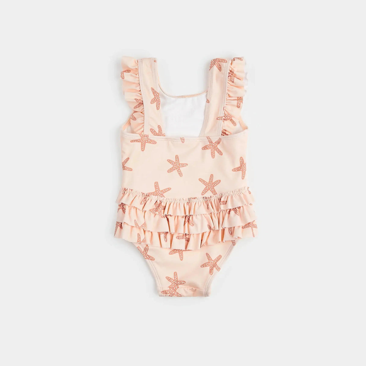 Starfish Print On Rose One-Piece Swimsuit | Petit Lem | Petit Lem | Jenni Kidz