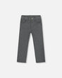 Stretch Jacquard Pants Grey Herringbone | Deux par Deux | Jenni Kidz