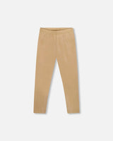 Stretch Shiny Leggings Golden Beige | Deux par Deux | Jenni Kidz
