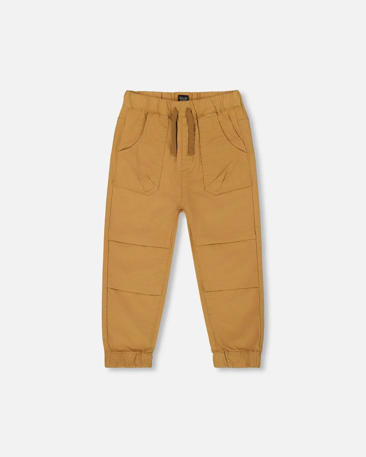 Stretch Twill Jogger Pant Tan | Deux par Deux | Jenni Kidz