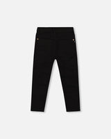 Stretch Twill Pants Black | Deux par Deux | Jenni Kidz