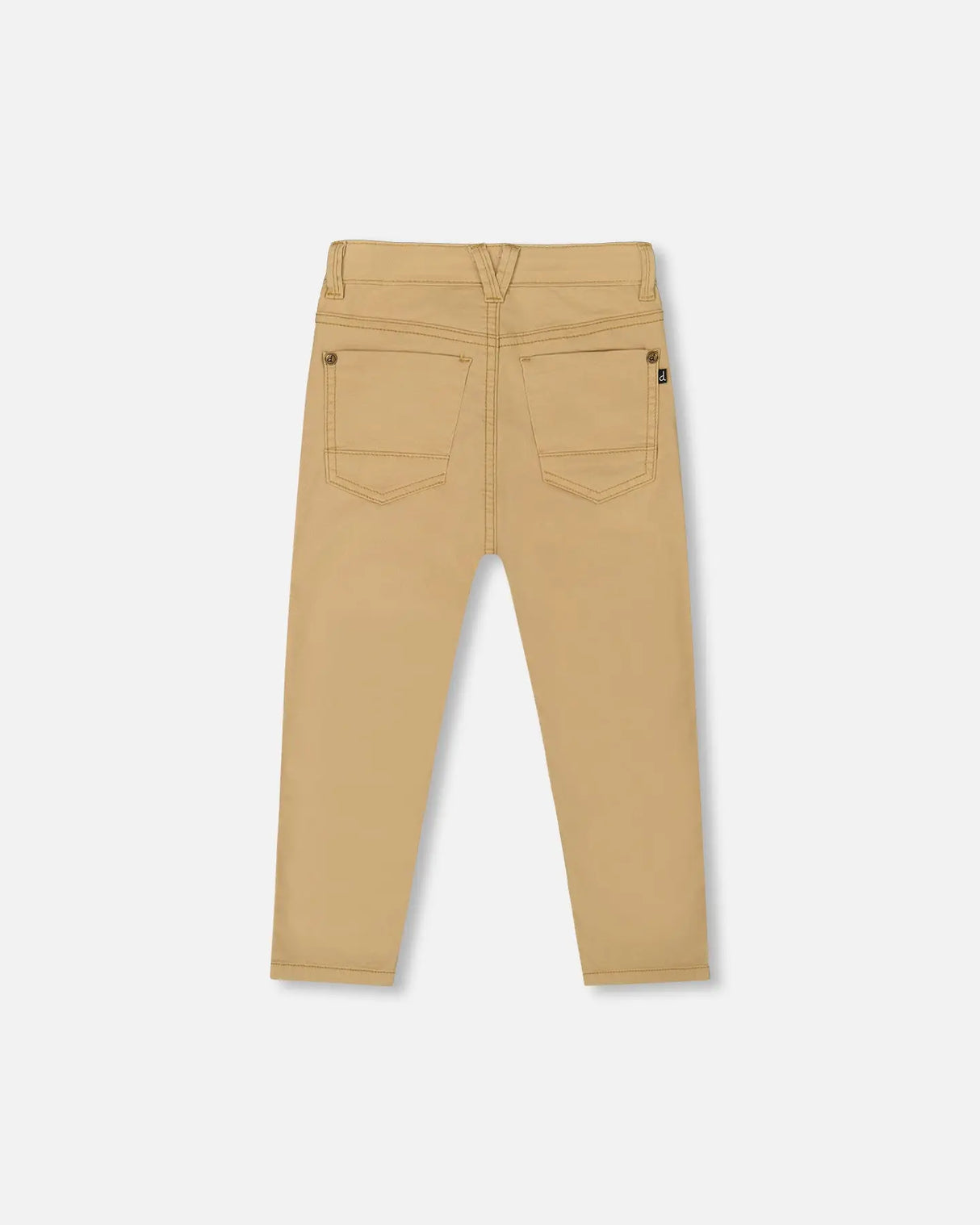 Stretch Twill Pants Light Golden Beige | Deux par Deux | Jenni Kidz