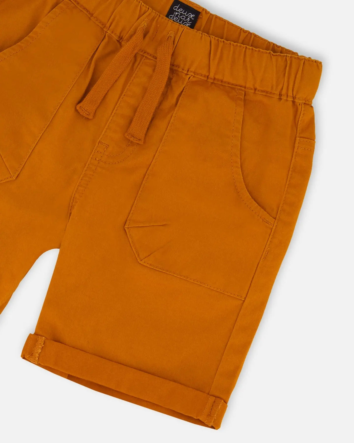 Stretch Twill Short Vibrant Orange | Deux par Deux | Jenni Kidz