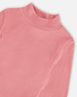 Super Soft Brushed Mock Neck Top Pink | Deux par Deux | Jenni Kidz