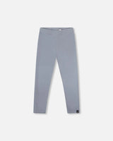 Super Soft Ribbed Leggings Blue Gray | Deux par Deux | Jenni Kidz