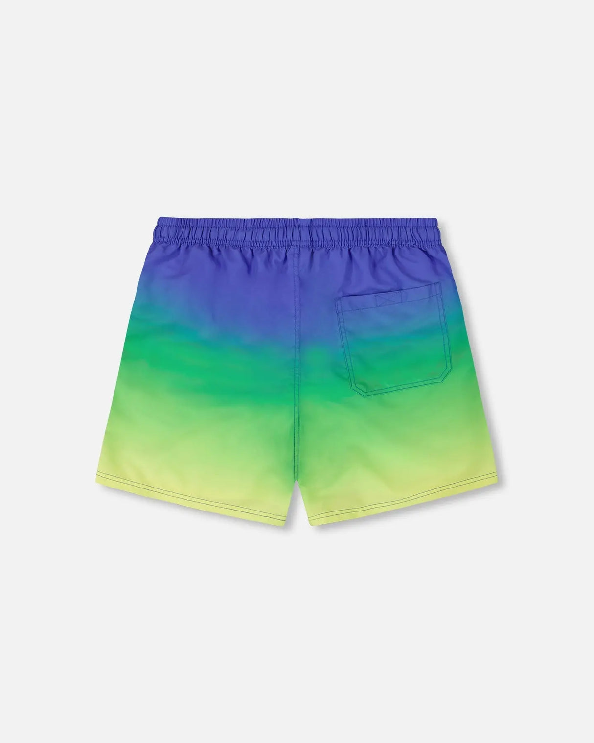 Swim Trunks Blue, Green, And Lime Gradient | Deux par Deux | Jenni Kidz