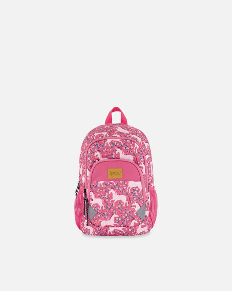 Toddler Backpack Pink Printed Unicorn | Deux par Deux | Jenni Kidz