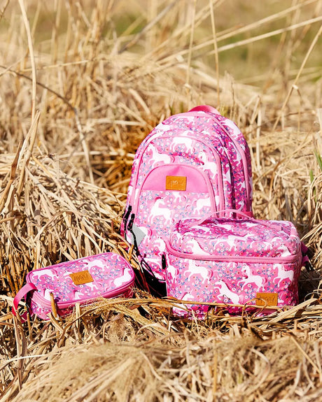 Toddler Backpack Pink Printed Unicorn | Deux par Deux | Jenni Kidz