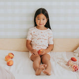 Toddler coral floral print pajamas USA Canada