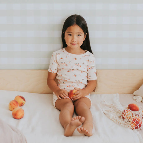 Toddler coral floral print pajamas USA Canada