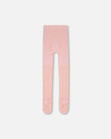 Tonal Jacquard Tights Light Pink | Deux par Deux | Jenni Kidz