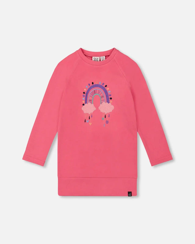 Tunic Tee With Embroidery Candy Pink | Deux par Deux | Jenni Kidz