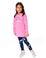Tunic Tee With Embroidery Candy Pink | Deux par Deux | Jenni Kidz