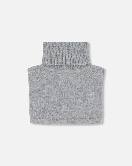 Turtleneck Neckwarmer Heather Gray | Deux par Deux | Jenni Kidz
