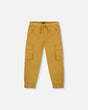 Twill Jogger Cargo Pants Ochre | Deux par Deux | Jenni Kidz