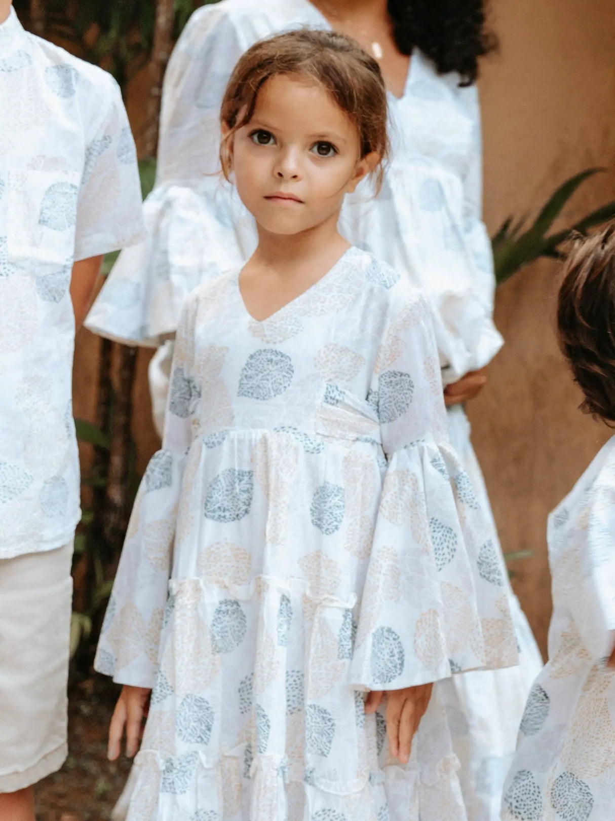 Twinning Set - Block Printed Dress - Malabar Leaf | Malabar Baby | Jenni Kidz