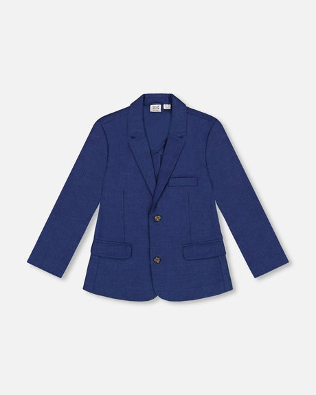 Two Button Blazer Navy Blue | Deux par Deux | Jenni Kidz