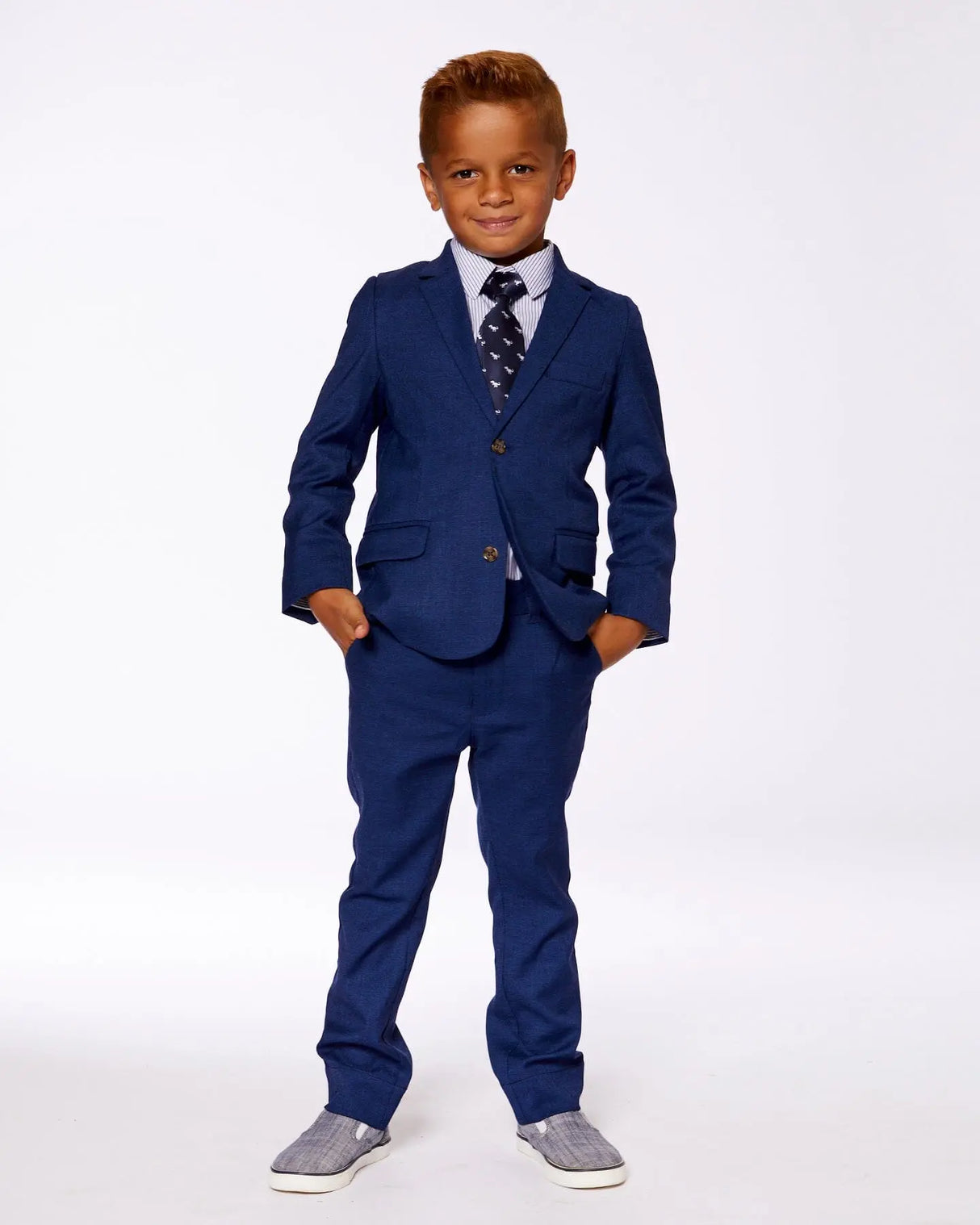 Two Button Blazer Navy Blue | Deux par Deux | Jenni Kidz