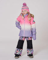 Two-Piece Play Snowsuit Black Retro Flower Print | Deux par Deux | Jenni Kidz
