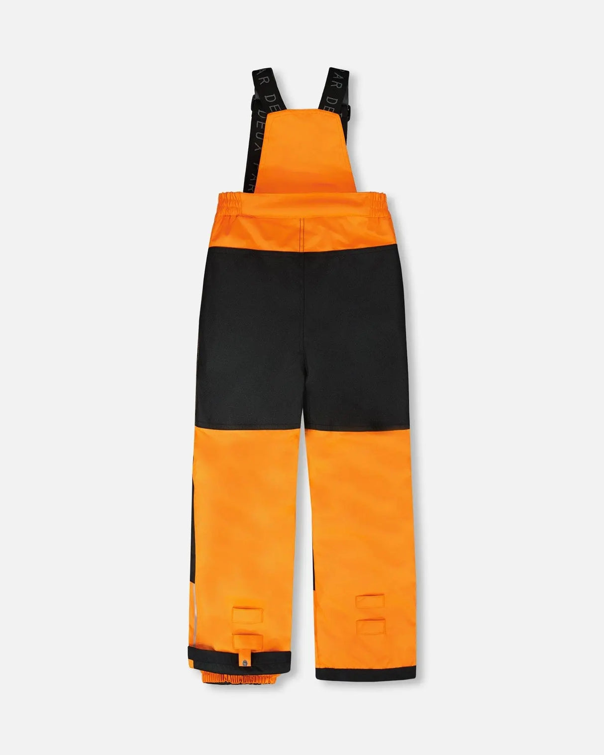 Orange bib pants with Cordura knees and ankle gaiters, jacket and snow pants, ships fast — buy now.