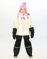 Two-Piece Play Snowsuit Off-White With Printed Pants | Deux par Deux | Jenni Kidz