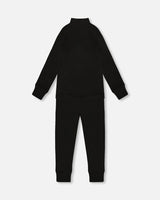 Two-Piece Thermal Underwear Set Black | Deux par Deux | Jenni Kidz