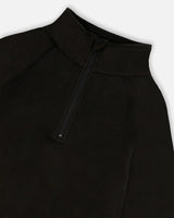 Two-Piece Thermal Underwear Set Black | Deux par Deux | Jenni Kidz