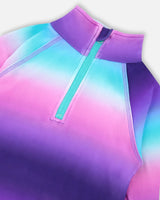 Two-Piece Thermal Underwear Set Purple Gradient | Deux par Deux | Jenni Kidz