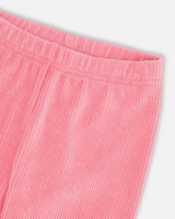 Velvet Stretch Leggings Candy Pink | Deux par Deux | Jenni Kidz