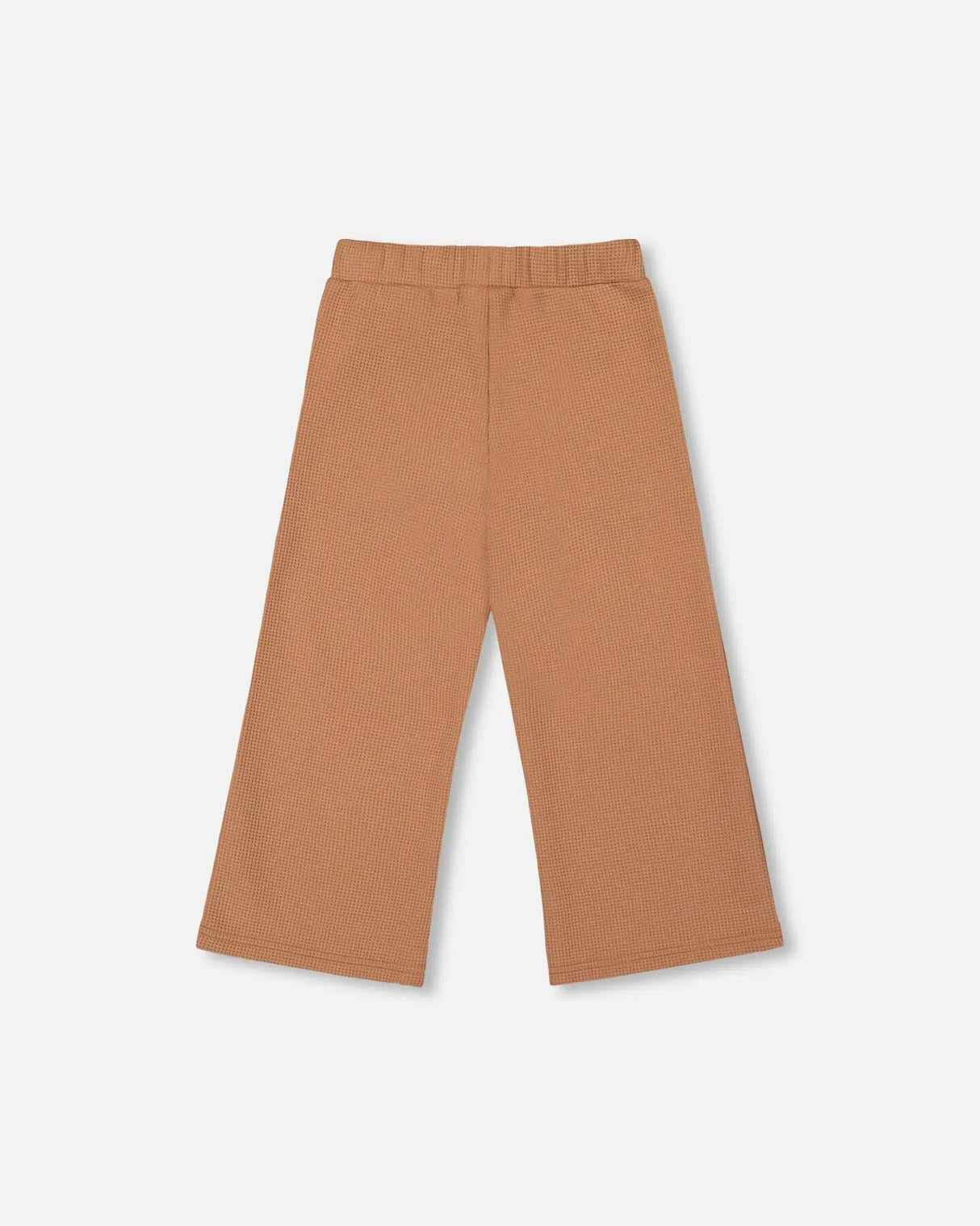 Waffle Flare Leg Pants Caramel Brown | Deux par Deux | Jenni Kidz