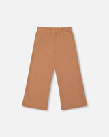 Waffle Flare Leg Pants Caramel Brown | Deux par Deux | Jenni Kidz