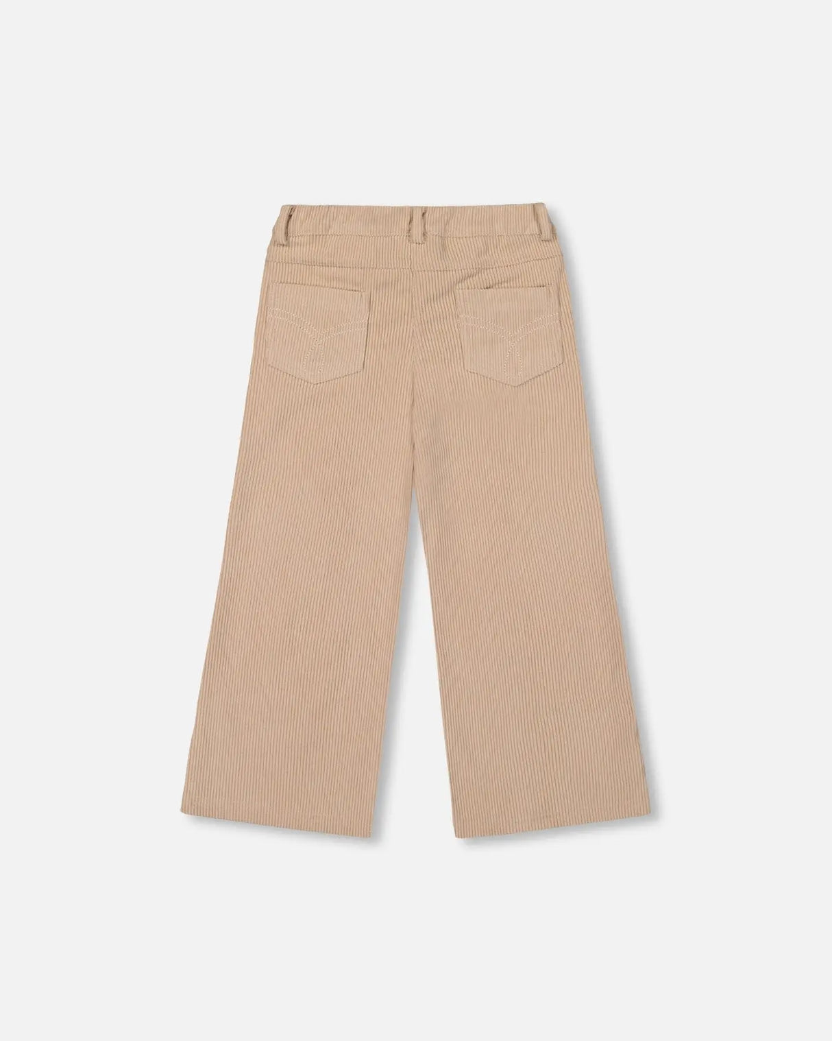 Wide Leg Corduroy Pants Beige | Deux par Deux | Jenni Kidz