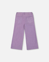 Wide Leg Corduroy Pants Lavender | Deux par Deux | Jenni Kidz