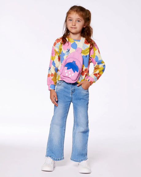 Wide Leg Jeans Denim Blue | Deux par Deux | Jenni Kidz