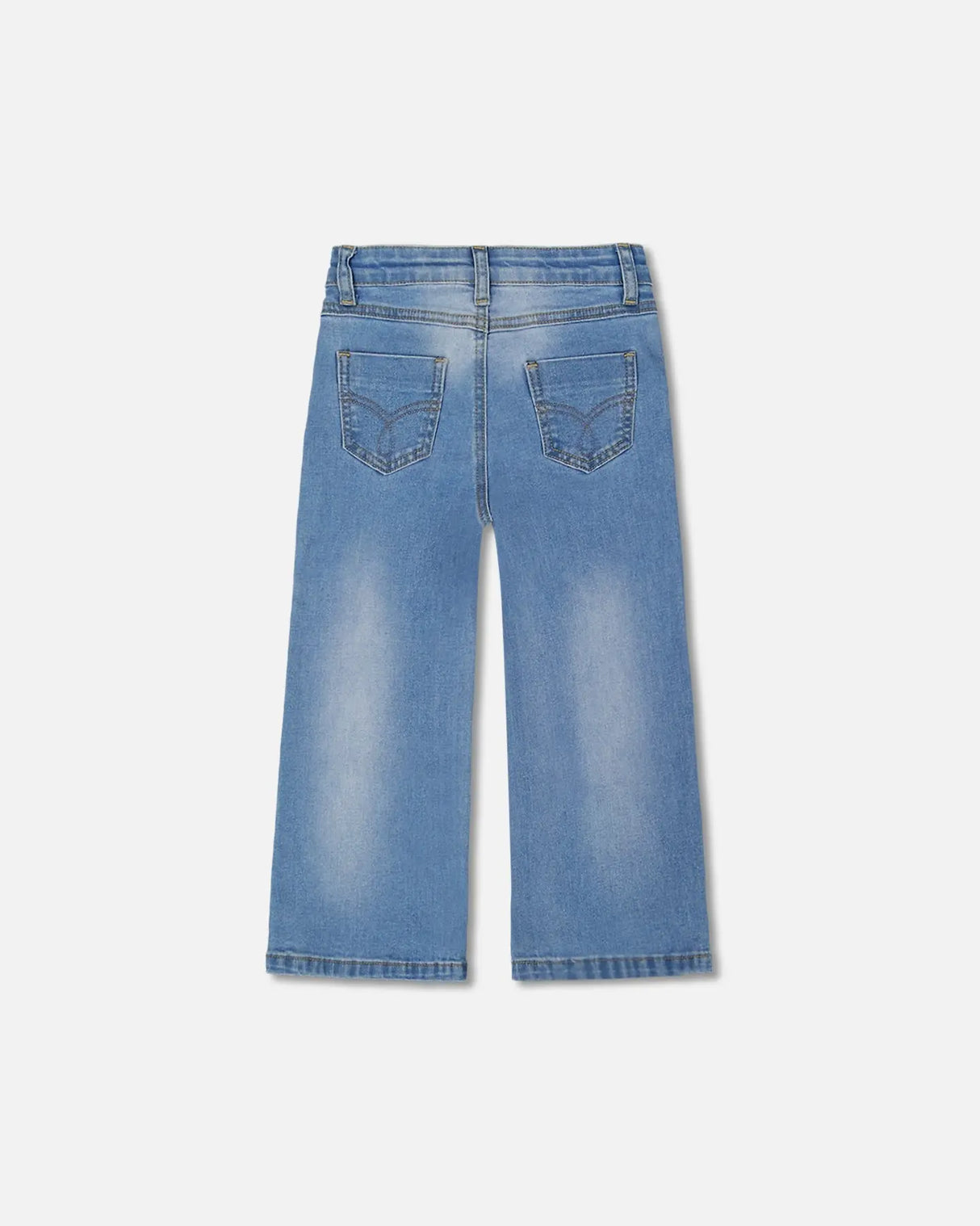 Wide Leg Jeans Denim Blue | Deux par Deux | Jenni Kidz