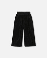 Wide Leg Pleated Pants Black | Deux par Deux | Jenni Kidz